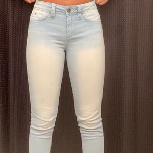 Light blue skinny jeans